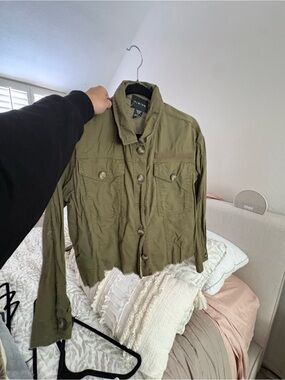 Timing Olive Green Utility Jacket